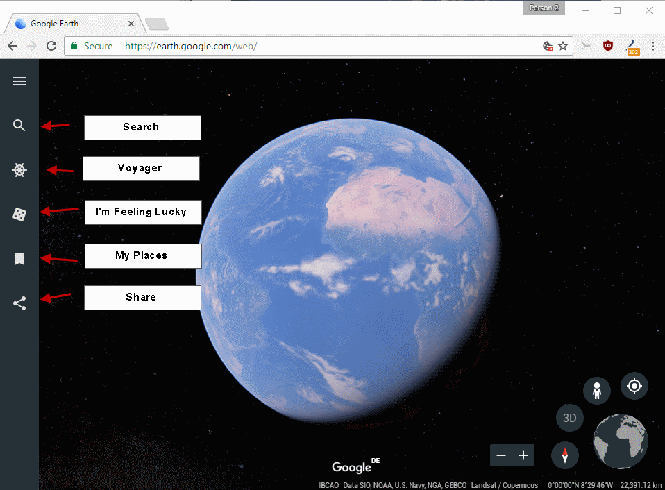 google earth web